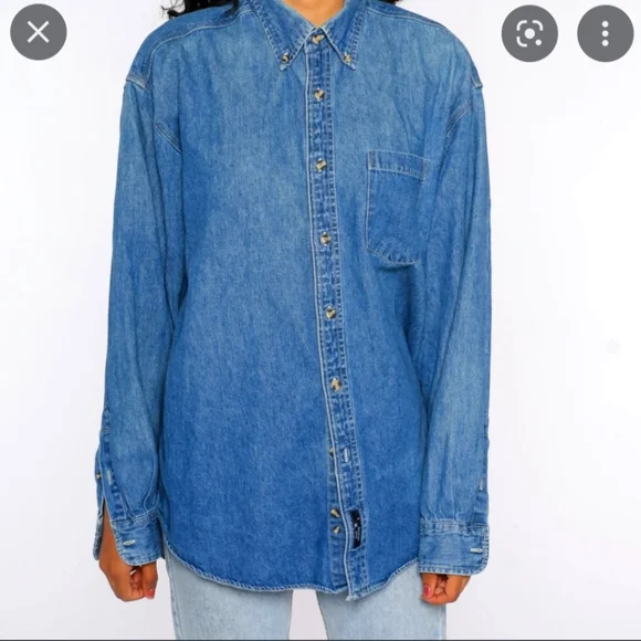 American Apparel Tops American Apparel Denim Button Up Shirt